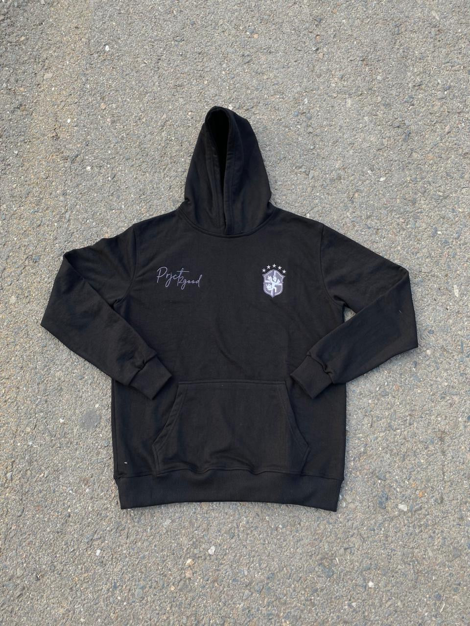 Chlr Brazil Inspired Hoodie - Black on Black - Pre-order